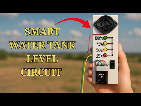 Smart Water Tank Level Circuit  Easy DIY Project!