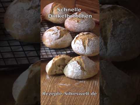 Schnelle Dinkel Brötchen,  so einfach funktioniert es! #silkeswelt #brötchen #dinkelbroetchen