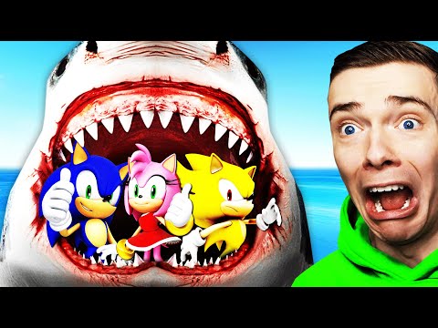 Feeding EVERY SONIC To MEGALODON (GTA 5)