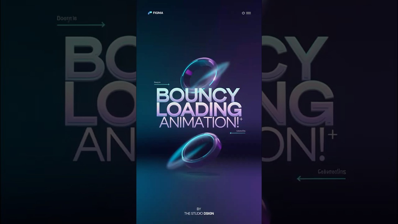 Master bouncy loading animations in Figma in just seconds! ⏳💡 #thestudiodsign #figma