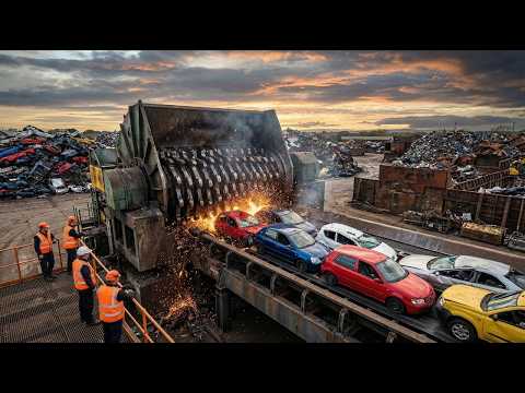 The Full Process of Car Recycling Inside a Modern Industrial Plant