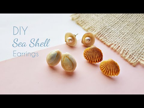 DIY Sea Shell Earrings | How to Make Shell Earrings