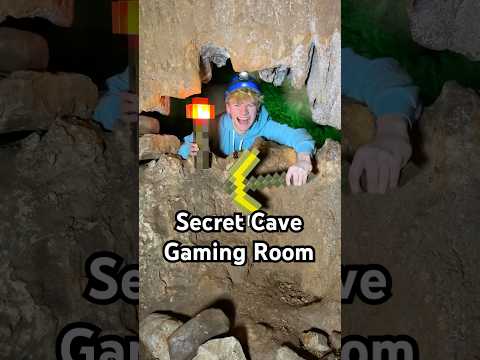 I Built A Secret Gaming Room In A Cave!