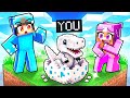 You Pretended To Be A BABY T REX On ONE CHUNK In Minecraft
