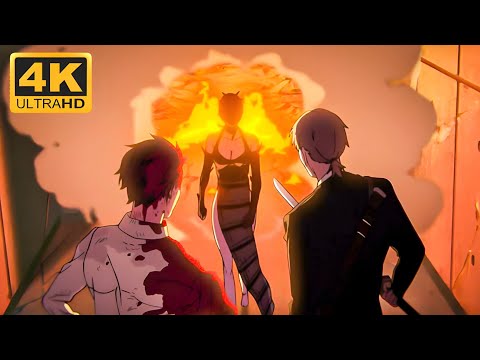 Reze Attacks Devil Hunter Headquarter 4K (English Dub) Chainsaw Man Movie: Reze Arc