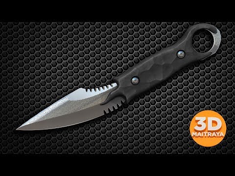 Best ZBrush HardSurface Knife Modelling Easy Tutorial | Knife for game | Modeling A BLADE in ZBrush