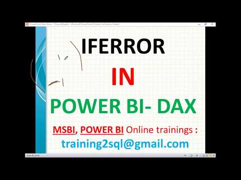IFError in Power BI and DAX | Error Handling in Power BI