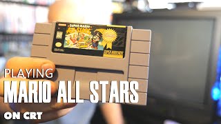 Super Mario All Stars for SNES on a CRT (Memory Lane)