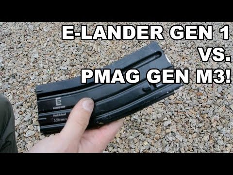 E-Lander Gen 1 vs. USGI Aluminum! Two Metal AR15 30rd Mags Compared