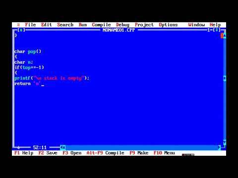 Reverse Of String Using Stack Push Pop Displaydata Structure Using Cdata Structure Tutorial