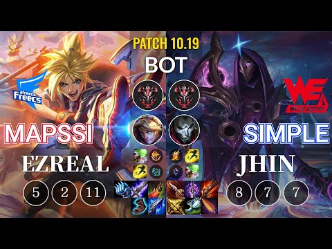 AF MapSSi Ezreal vs WEA Simple Jhin Bot - KR Patch 10.19