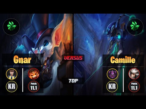 Untara GNAR (Top) [Grasp of the Undying] VS CAMILLE - Master KR Patch 11.1