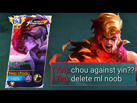 WTF DMG!! TOP GLOBAL CHOU FULL BUILD EMBLEM&GAMEPLAY TUTORIAL| MLBBB
