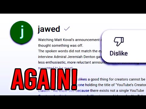 Jawed's HUGE Response To YouTube...