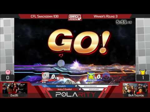 CFL Smackdown 108 WiiU - Zae26 (Kirby) vs BxA Tachyon (Pikachu) - Winners R4