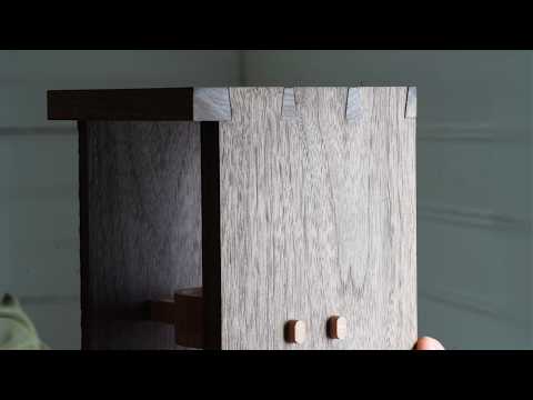 Making a Juggler’s Cabinet with Wooden Hinges, Latch, and Inlay