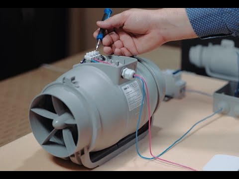 Как подключить к сети канальный вентилятор TYPHOON