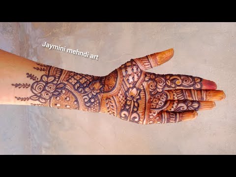 easy full front hand mehndi designs 2024/new mehndi designs 2024/flower mehndi/bridal mehndi#mehndi