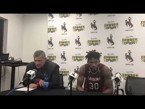 Frank Martin & Chris Silva -- Wyoming postgame