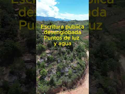 Terreno campestre vía al teleférico de Panachi Mesa de Los Santos,  Santander