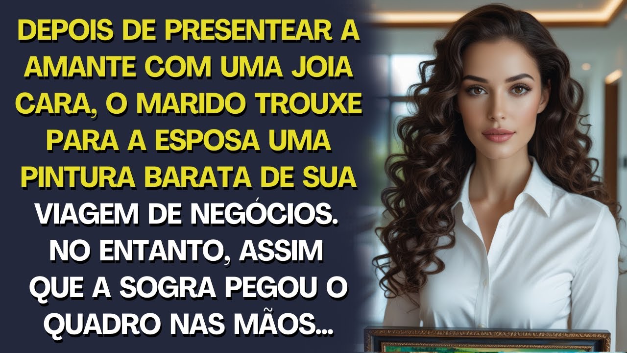 Após presentear a amante, levou para a esposa uma pintura barata… Mas, assim que a sogra a pegou…