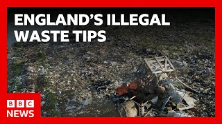 Hundreds of illegal waste tips operating in England, investigation finds | BBC News