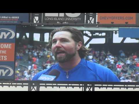 RA Dickey Wins 20th Game 9-27-12 Last Out And Interview