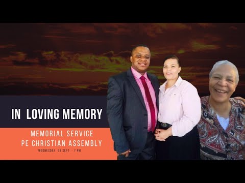 Memorial Service and Tribute hosted by Pastor Rubin Daniels (Randfontein, South Africa) - 23092020