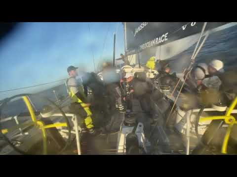 HOW TO GYBE A VOLVO65 - Team Childhood I - The Ocean Race Europe - Leg 2