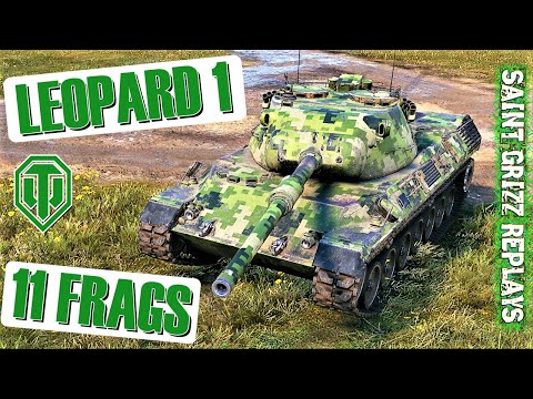 WoT Leopard 1 Gameplay ♦ 11 Frags 9k Dmg  Medium Tank Review