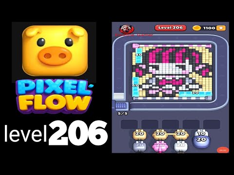 Pixel Flow Level 206 Walkthrough
