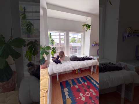 Renter-friendly daybed build 🛏️☀️