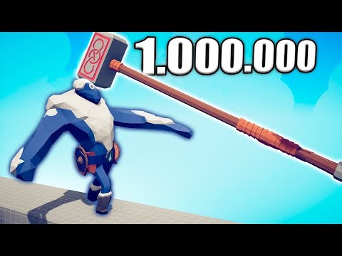 1.000.000 DAMAGE HAMMER 1 vs 1 TOURNAMENT - TABS | Totally Accurate Battle Simulator 2024