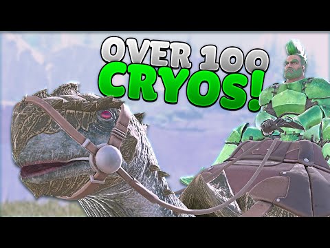 OVER 100 CRYO RAID!!! - Ark Duo Small Tribes Official - Ep3