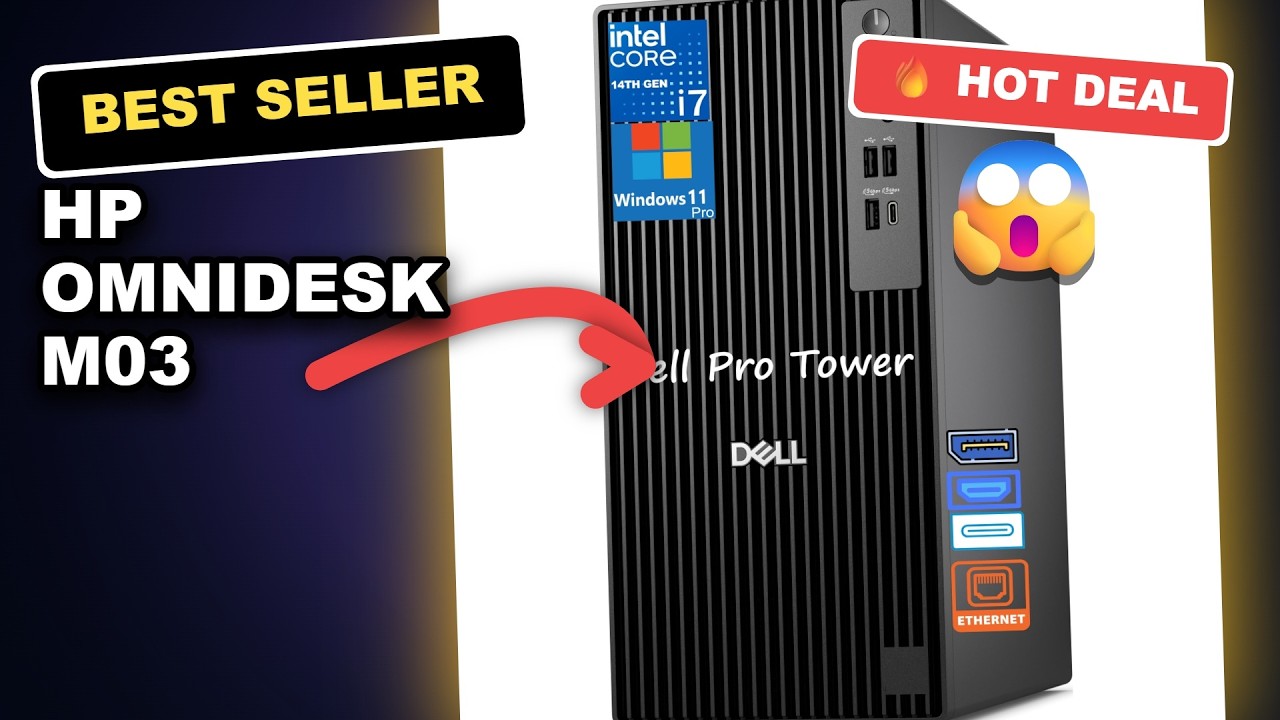 HP OmniDesk M03 Business AI Desktop PC Tested: 4K 4-Monitor Powerhouse Worth It?