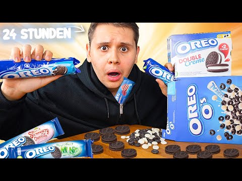 ZUCKER SCHOCK!!😫 - 24 STUNDEN nur OREO-PRODUKTE ESSEN😰🍪