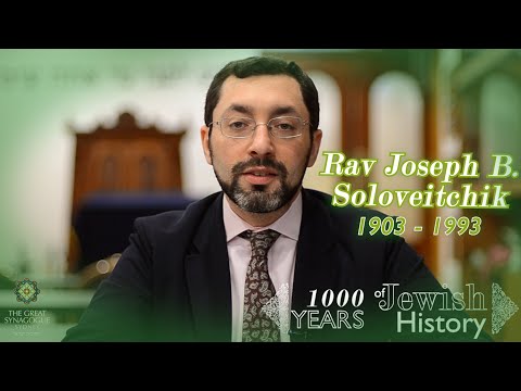 [1K Yrs of History] Ep45 - Rav Joseph B. Soloveitchik (1903-1993)
