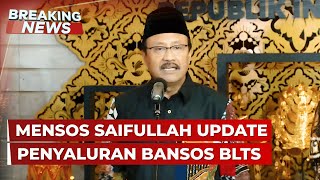 Download lagu BREAKING NEWS - Mensos Saifullah Yusuf Update Penyaluran Bansos BLTS mp3