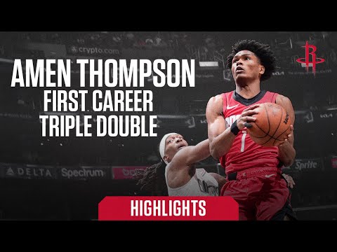 Amen Thompson Highlights vs. Clippers | Houston Rockets