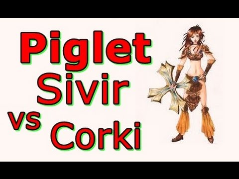 LOL Pro - Piglet Sivir vs Corki - Korea SoloQ - Highlights