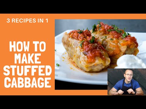 Stuffed Cabbage Rolls - Russian Style Golubci, Russian comfort food. 3 recipes in 1.