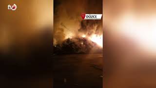 Kiremit Ocağı Mahallesi’nde Çöp Yangını