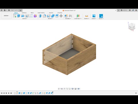 Fusion 360 Dovetail Drawer walkthrough