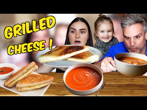 Brits Try [The Ultimate American Grilled Cheese Sandwich & Tomato Soup] for the first time!