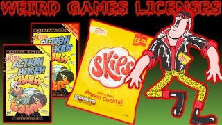 KP Skips: Action Biker | Atari 8 Bit, C64 & Spectrum | Weird Games Licenses