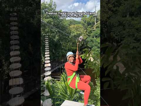 THINGS TO DO IN MIAMI! Treetop Trekking at Jungle Island #treetrek #thingstodoinmiami #dateideas