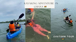 Ghana vlog | KAYAKING Adventure in the Eastern Region of🇬🇭|Places to visit in Ghana 🇬🇭|Akosombo