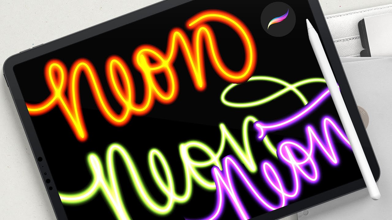 Neon Procreate Brush