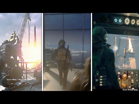 Price vs Ghost Reaction to Missile Launch - Call of Duty: Modern Warfare 2