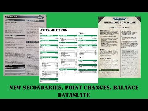 New secondaries, points changes and a new balance dataslate! | Astra Militarum | Warhammer 40,000